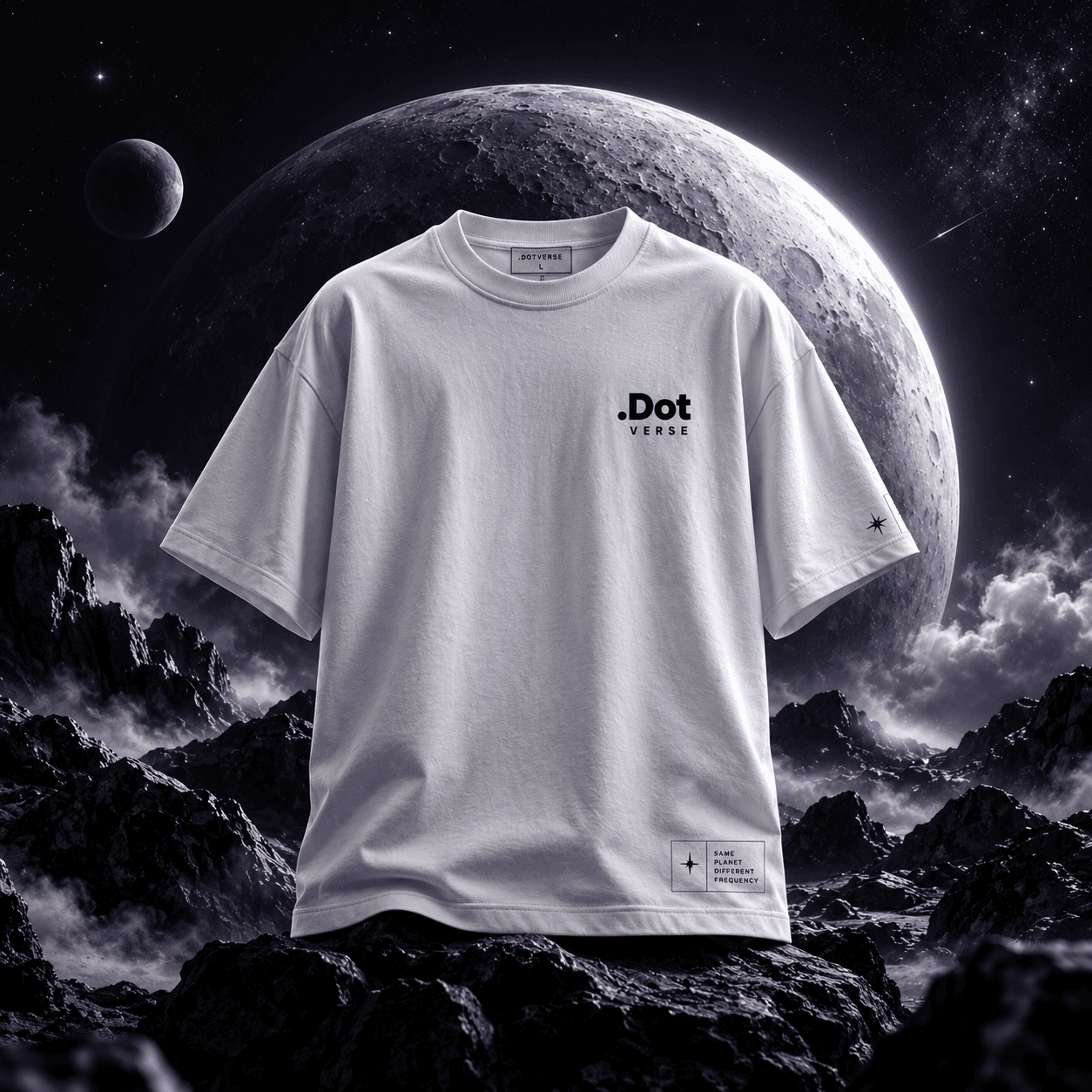 ESSENTIALS collection: Minimal streetwear. Clean forms. Everyday pieces built around the DotVerse identity.